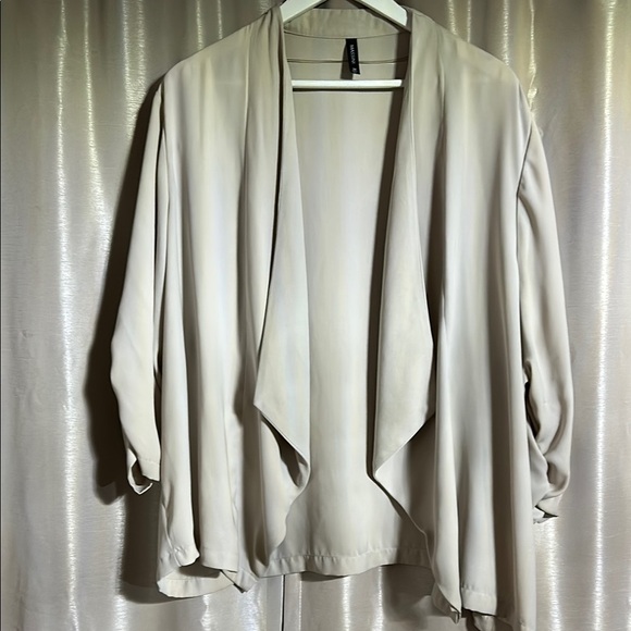 Massini Beige Open Front Cardigan - Picture 1 of 5